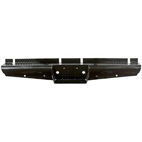 Legend Black Powder-Coated Steel Rear Bumper W/ Sensors For Ford