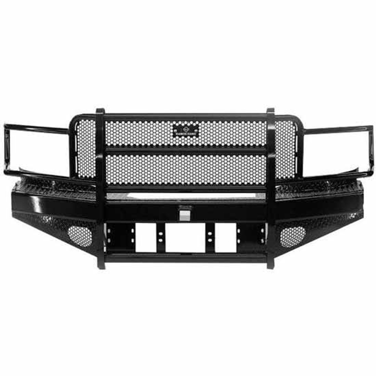 Ranch Hand Summit Black Steel Bullnose Front Bumper, 12 Gauge W/ Hoop, Tow  Hooks For Ford F250, F350, F450, F550 Super Duty 2011-2016 - 4 State Trucks