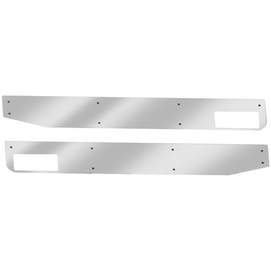Stainless Steel Door Kick Panels For Kenworth W900B, W900L 4 State Trucks