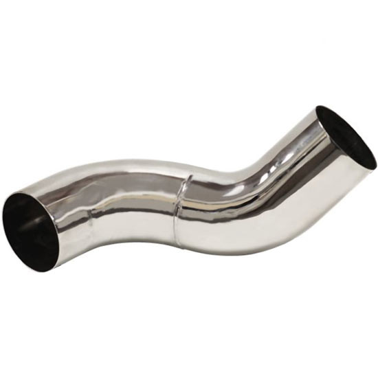 Chrome MultiBend Economy Elbow For Peterbilt 377, 378, 379 Driver Or