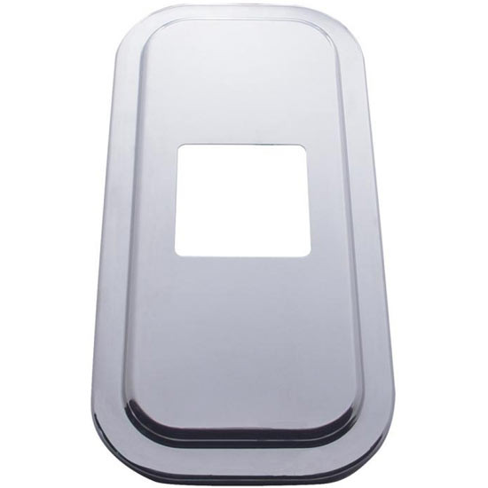 Stainless Steel Shifter Plate Cover With Lip For Peterbilt 375, 377