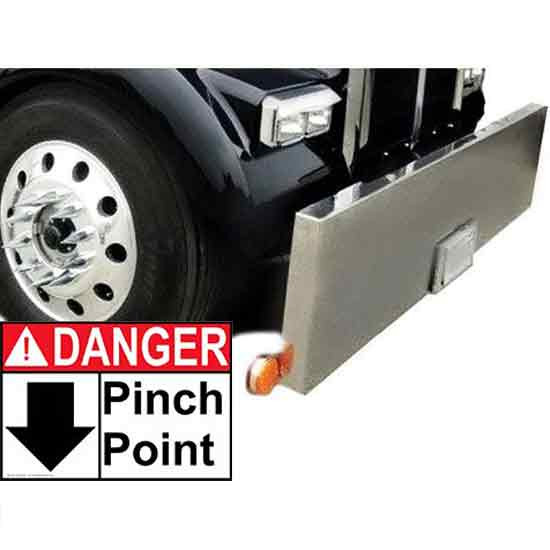 Kenworth W900L & W900B Bumper Lift Kit For Blind Mount Bumpers 4