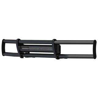 Black Stainless Steel Bumper Guard W/ 30 Inch Single Row LED Light Bar For International LT625, ProStar