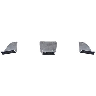 CSM Polished Stainless Steel Visor Mounting Bracket For Peterbilt 589 Stand Up Cab