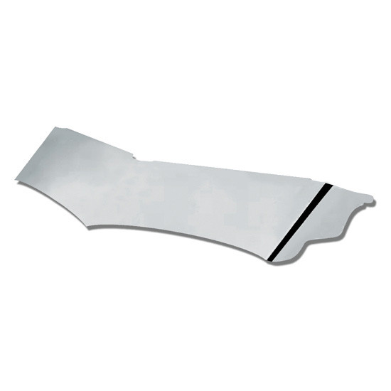 12 Inch Paintable Stainless Wicked Blind Mount Drop Visor For Peterbilt 359