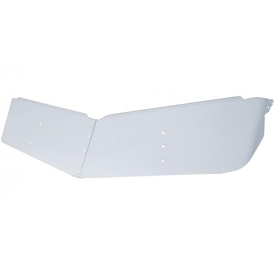 13 Inch Stainless Steel Low Roof Standard Mount 2 Piece Drop Visor For Peterbilt 379 2004-Newer