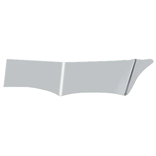 VC 14 Inch Stainless Steel 2 Piece Gangster Drop Visor For Peterbilt 378, 379, 388 & 389 Glider