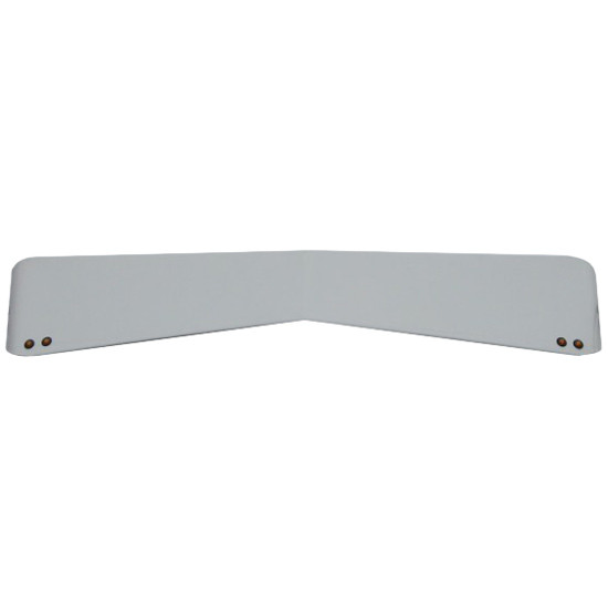 14 To 10 Inch Aluminum Reverse Bowtie Visor For Peterbilt 386 2014-2014