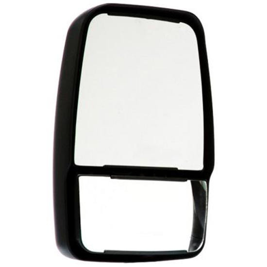 Black Mirror Head & Glass Kit - Driver Side For Ford Super Duty F250 - F750
