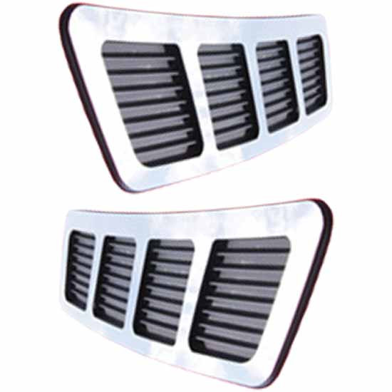 Stainless Steel 2 Piece Hood Vent Overlay For Ford Transit