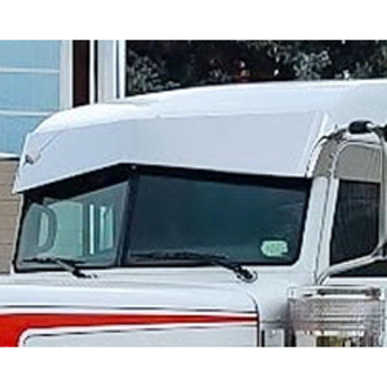 12 Gauge Customs 8 X 12 Inch Stainless Steel Reverse Bowtie Visor For Peterbilt 378, 386, 388 & 389/Glider