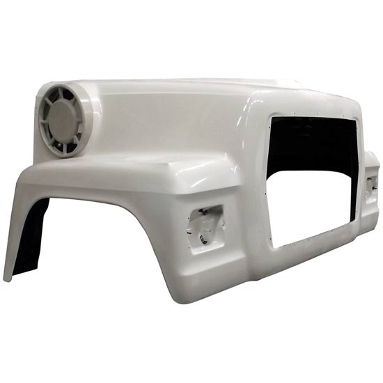 Jones Performance Fiberglass Hood W/ 50 Inch Centerline & Fenders For Ford LT 1987-1997 Replaces E7HZ-16000-C