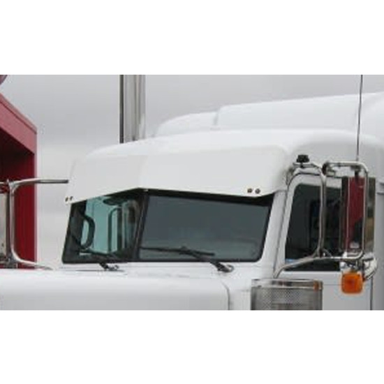 12 Gauge 8 X 12 Stainless Steel Bowtie Visor For Peterbilt 379, 378, 389, 388, 386
