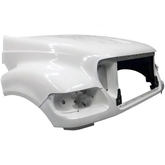 Jones Performance Fiberglass Hood W/ 37.75 Inch Centerline & Fenders For Ford F650, F750, F850 Replaces F81Z-16612BB
