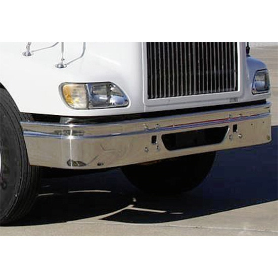 13 Inch Chrome Bumper W/ Tow & Vent Holes By BESTfit Replaces AM0420SSC, 3502239C2 For International 9200I & 9400I