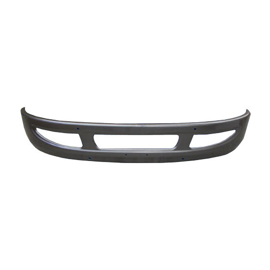 BESTfit 14 Inch Painted Silver Bumper W/ Factory Style Ends, Mounting Bolts, Tow & Center Vent Holes For International