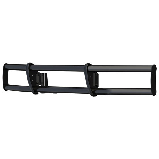 Black Stainless Steel Low-Profile Bumper Guard For International LT625, ProStar
