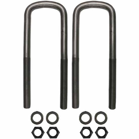 BESTfit Semi-Round U-Bolt Kit 7/8 X 3.5 X 15 Inch Replaces 1610312C2 For International Rear Z 3.5 Inch Air Spring