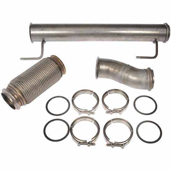 4 X 52.6 Inch Flex Exhaust Bellows Kit Replaces 3859159C1 For International LoneStar & ProStar W/ Maxx Force 13 Engine