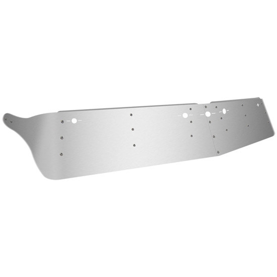 12 Inch Stainless Steel Drop Visor W/ 5 Slotted Light Holes For International 9000 Series Day Cab