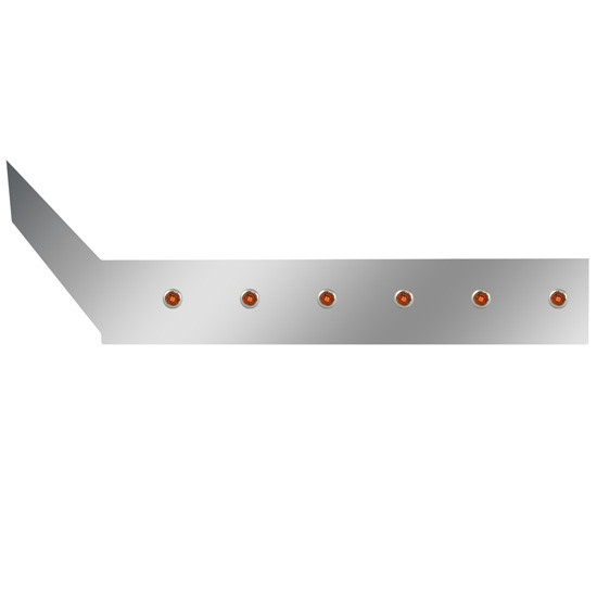 Stainless Steel Cab Panels W/ 12 Amber LED 3/4 Inch Lights For International ProStar