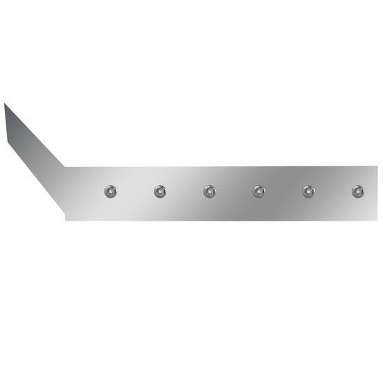 Stainless Steel Cab Panels W/ 12 Amber/Clear LED 3/4 Inch Lights For International ProStar