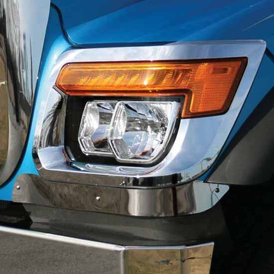 Stainless Steel Under-Headlight Trim For International HX520