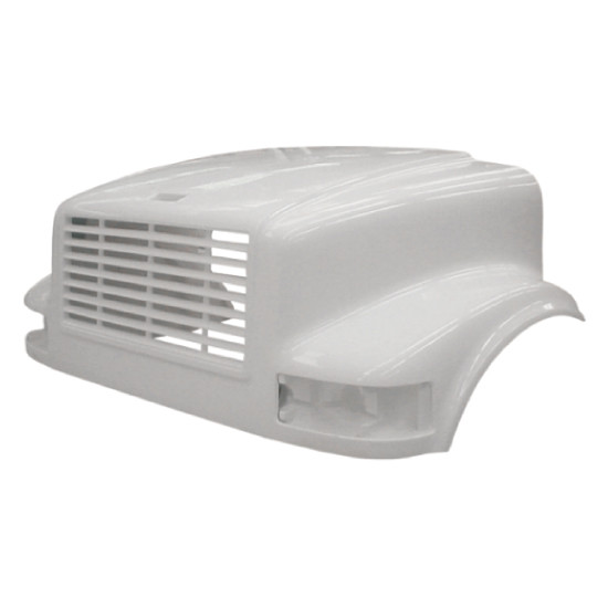 BESTfit Fiberglass Hood W/ 44.5 Inch Centerline & Fenders For International 4700, 4800, 4900 Replaces 1660021C1, 2023778C1, 2023778C2, 2023784C1