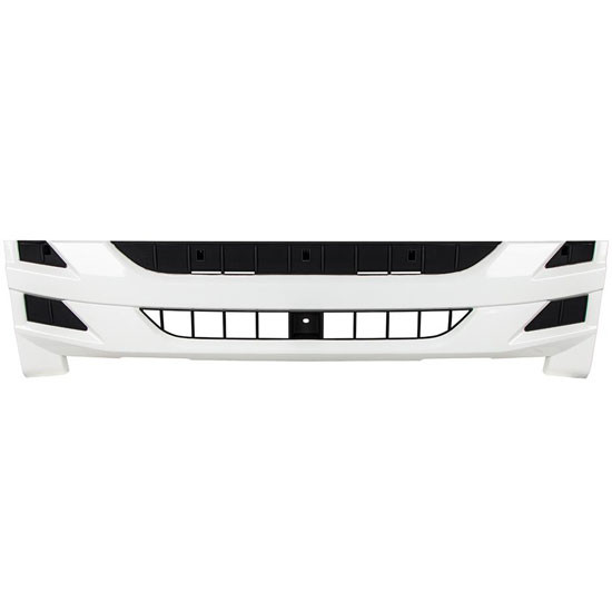White ABS Plastic Narrow Front Grille With Black Opening Accent Replaces 8-98241-071 For Isuzu NPR