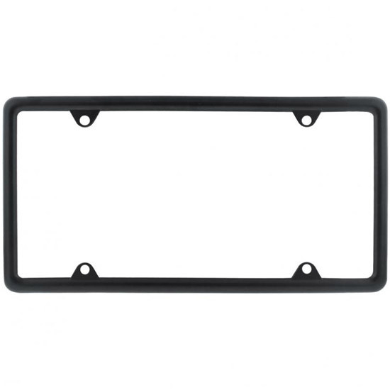 Black Slim License Plate Frame