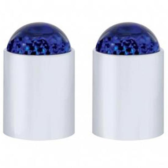 Chrome Bumper Guide Top W/ Blue Dome Lens