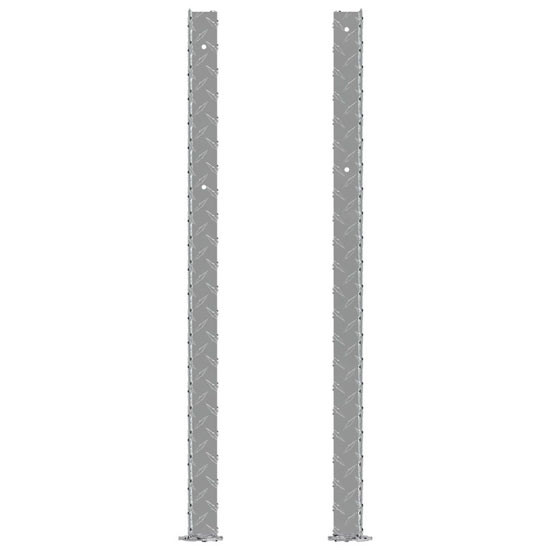 Bright Diamond Plate Aluminum Topside Truck Tool Box Leg- 30 Inch