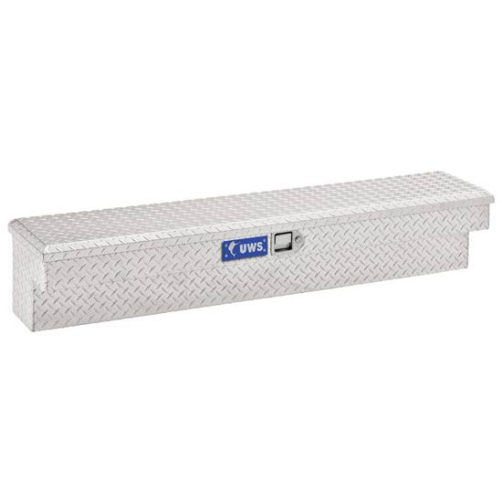 Bright Diamond Plate Aluminum Truck Side Tool Box- 72 Inch