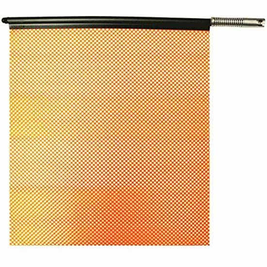 18 X 18 Inch Heavy Duty EZ Mount Orange Safety Flag Assembly Kit