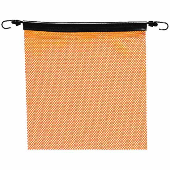 18 X 18 Inch Heavy Duty Orange Mesh Safety Bungee Flag