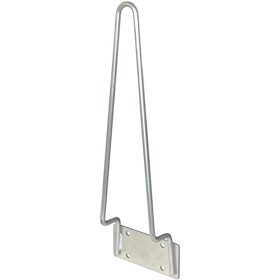 Silver Powder-Coated Vertical Mount Traffic Cone Holders - Holds 10 - 18 Inch Or 5 - 28 Inch Cones- 2 Pack