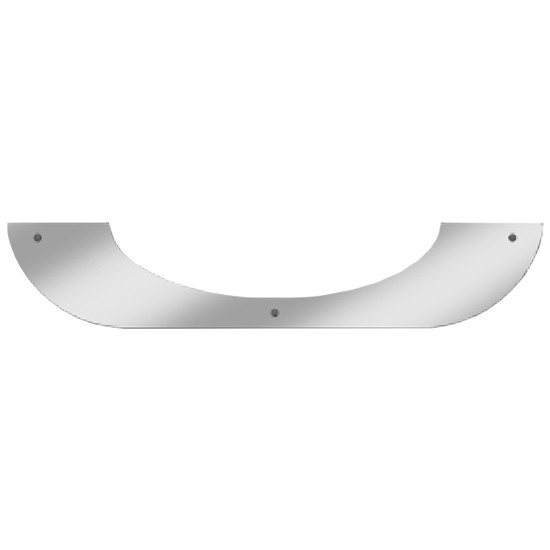 14 Inch Stainless Steel Front Oval Mud Flap Weight With Back Plate