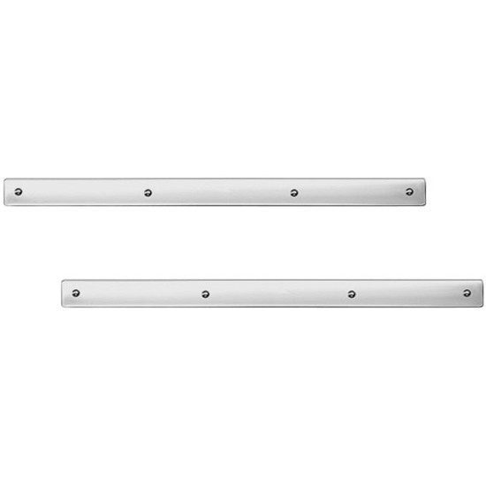 24 X 2 Inch 304 Stainless Steel Standard Top Flap Strips - Pair