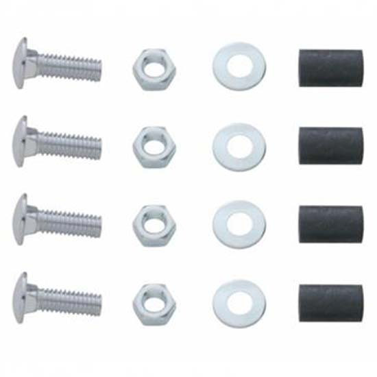 Chrome Hardware For Bolt Thru Top Mud Flap Plate