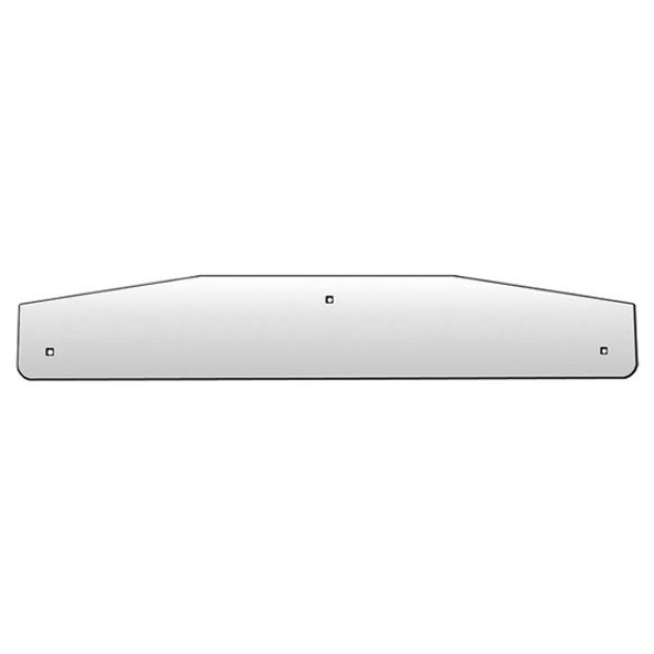 4 X 20 Inch Chrome Bottom Mud Flap Weight W/ 3 Bolt Thru Studs