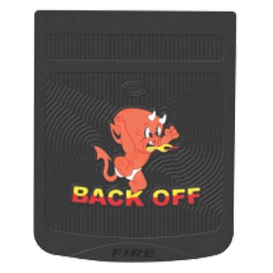 Black Rubber Devil Back Off Mud Flap 24 X 30 Inch