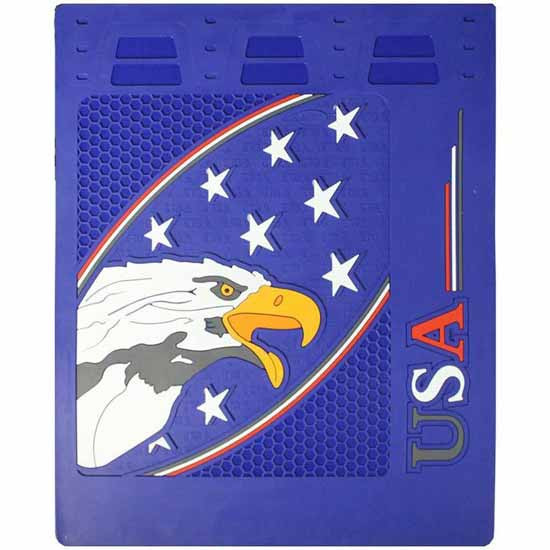 24 X 30 Inch USA Eagle, Stars Mud Flaps With Blue Background