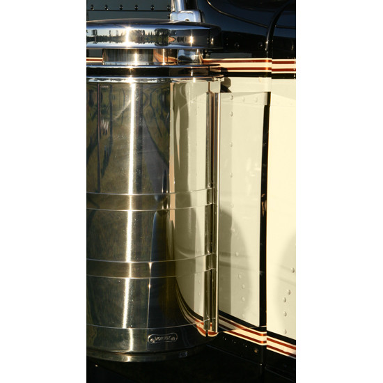 CSM 6 X 22 Inch 304 Stainless Steel Panel For 15 Inch Air Cleaner - Peterbilt 378, 379 & 388