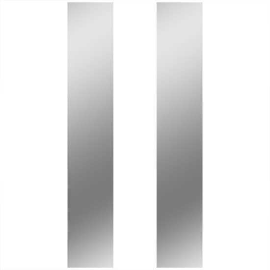Stainless Steel Blank Front Panels For Vortox 15 Inch For Peterbilt 378 379, 388, 389