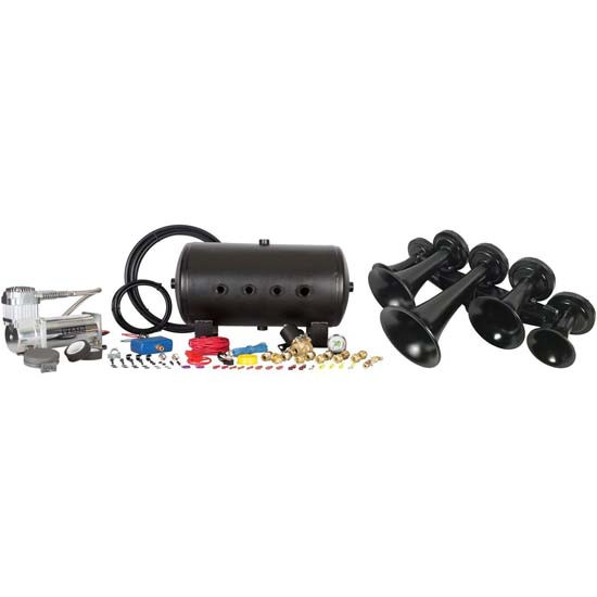 Nathan Airchime K5LA 540 Train Horn Kit With 5 Gallon 8 Port Tank, 400C Air Compressor