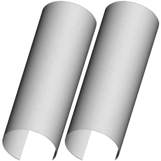 Stainless Steel Air Tank Wraps 9.75 X 28.75 Inch- Pair