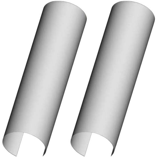 Stainless Steel Air Tank Wraps 9.75 X 36.75 Inch - Pair