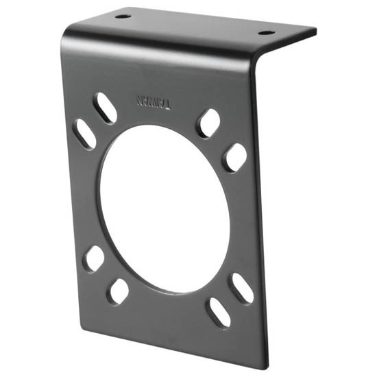 7-Way RV Blade Connector Mounting Bracket W/ Slotted Screw Holes