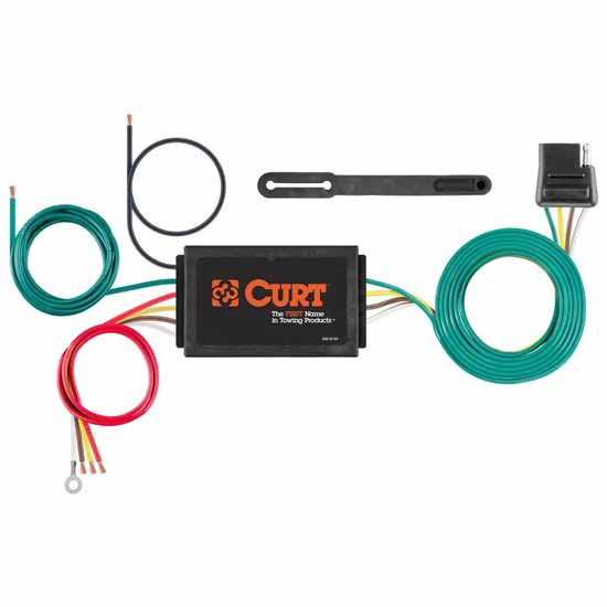 Powered 3-To-2 Wire Taillight Converter W/ 4-Way Flat Output, Snap Locks, & Color Coded Wires