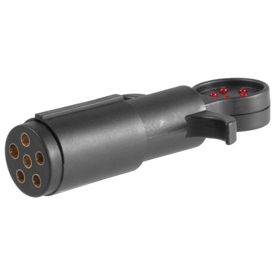 Vehicle-Side 6-Way Round Connector Tester W/ LED Indicators